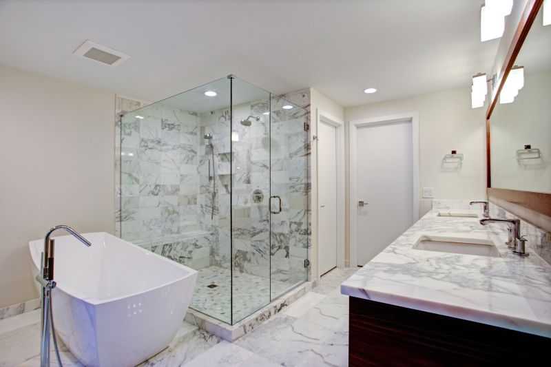 Elegant Shower and Tub Areas